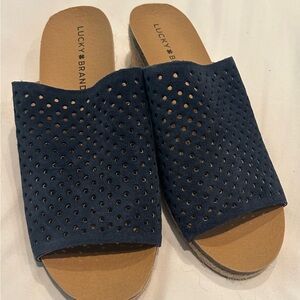 Lucky Brand New Navy Slide